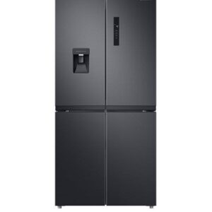 Samsung RF48A401EB4/EU French Style Fridge Freezer with Twin Cooling Plus - E Rated - Gentle Black Matt